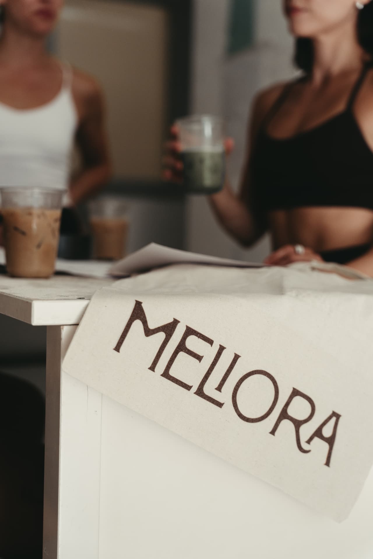 Guests enjoying coffee at Meliora Clubhouse